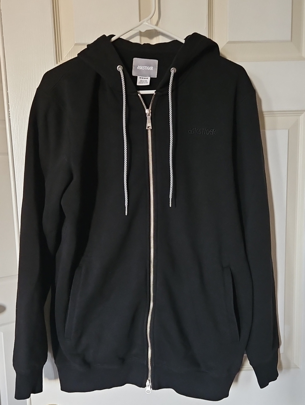 asicstiger Black Full-Zip Hooded Sweatshirt
